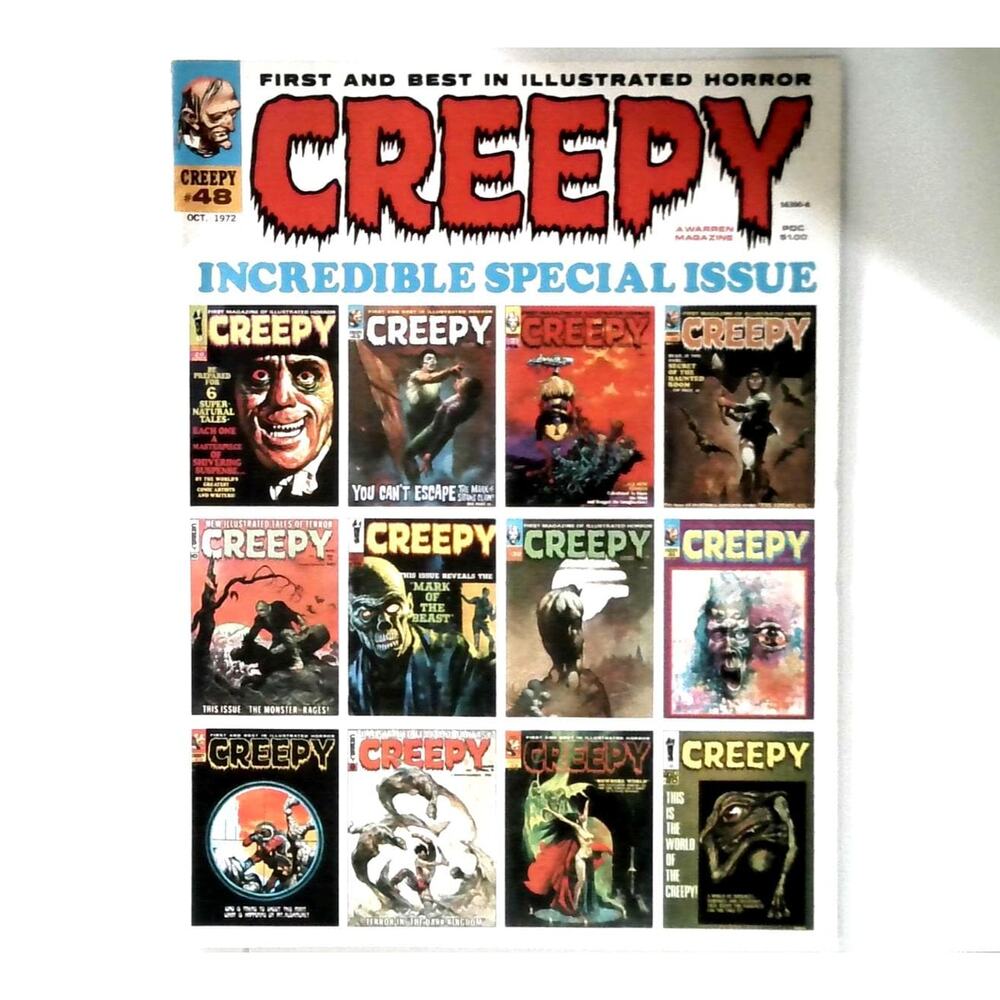 Vintage Creepy Magazine #48 October 1972 Monsters Halloween Horror Dracula Goth
